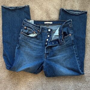 Levi's Women's Straight Leg Jeans - Dark Blue